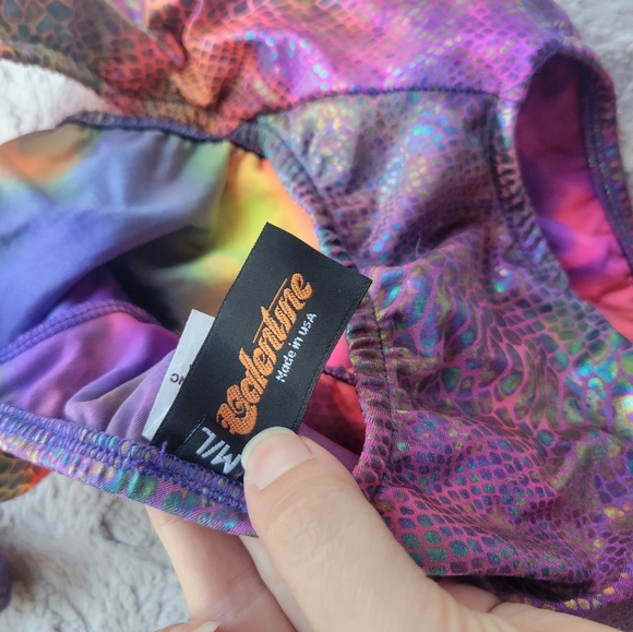 New J Valentine Purple Snakeskin Bodysuit - Picture 4 of 4